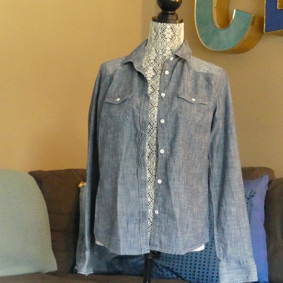 Chambray Button Up - AMERICAN EAGLE - Picture 5 of 6